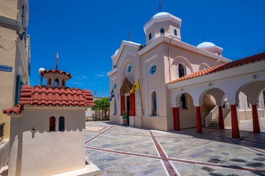View of Church of Agia Paraskevi, Kos Town, Kos, Dodecanese, Greek Islands