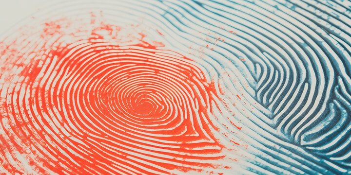 AI Generated. AI Generative. Finger print fingerprint abstract geometric pattern texture background decoration. Watercolor draw brush sketch ink art. Graphic Art