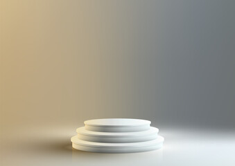 Elegant Studio Room Background. Vector Illustrator Product Display Showcase