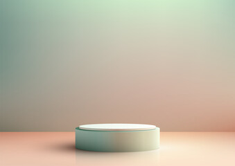 Modern Minimalistic Product Display. Stylish Showcase Stand for Marketing and Branding