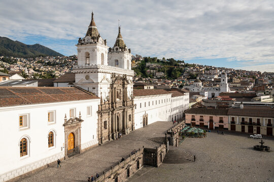 Exterior of San Francisco Catholic Church, Plaza de San Francisco, Quito, Pichincha, Ecuador