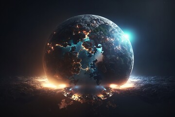 Earth at the beginning of its creation, Generative AI