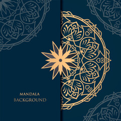 Luxury ornamental mandala design background premium vector