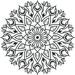 Luxury mandala design background premium vector