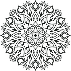 Luxury mandala design background premium vector