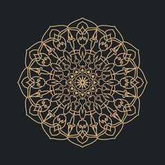 Luxury mandala design background premium vector