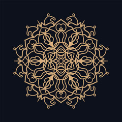 Luxury mandala design background premium vector