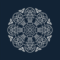 Luxury mandala design background premium vector