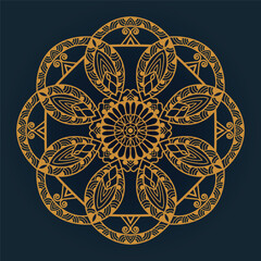 Luxury mandala design background premium vector