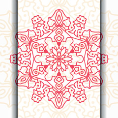 Luxury ornamental mandala design background premium vector