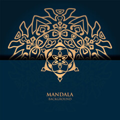 Luxury mandala design background premium vector
