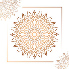 Luxury mandala design background premium vector