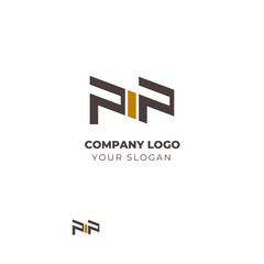 logo for company, letter pip