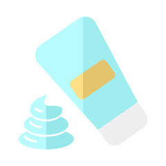 Body Lotion Moisturizer Colorful Icon Design