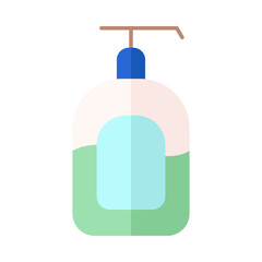 Body Shower Liquid Soap pump dispenser Colorful Icon Design