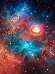 Fototapeta premium Universe full of color