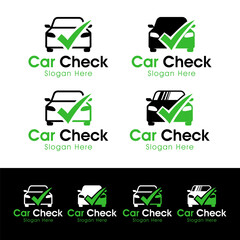auto car check logo collection, vector, icon, symbol, template