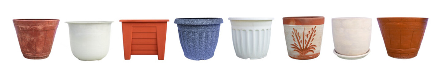 plant pot isolate on white background