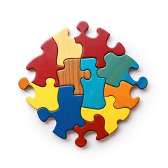 Fototapeta premium jigsaw puzzle background