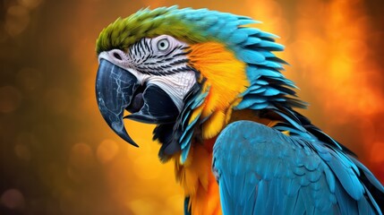 Obraz premium blue and yellow macaw
