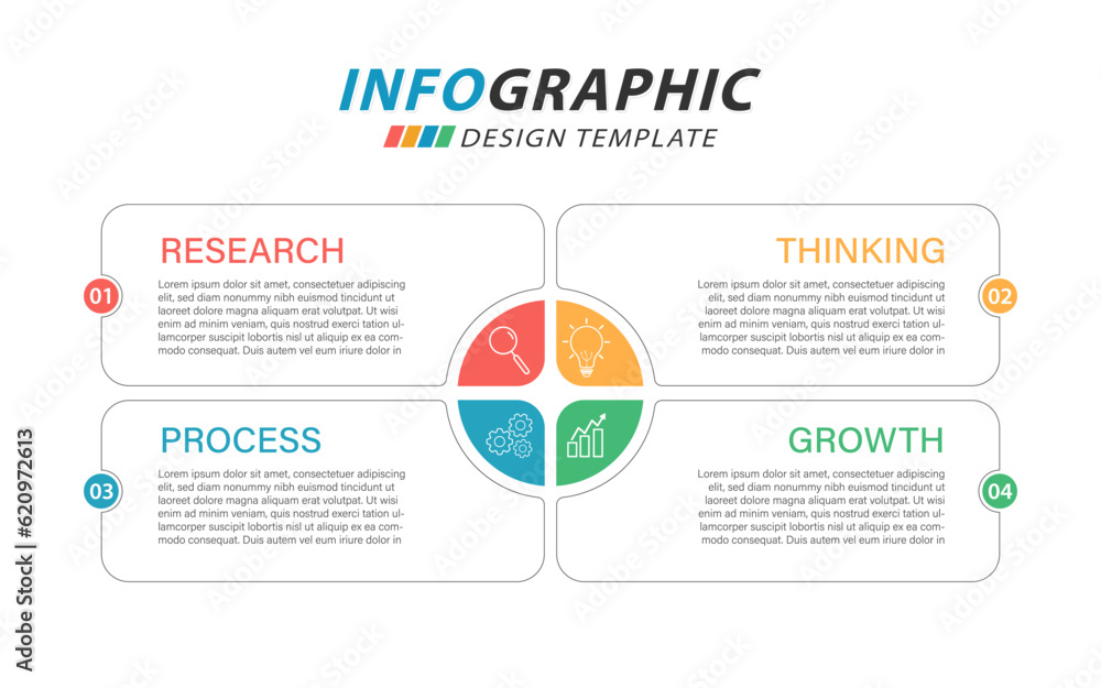 Poster timeline creator infographic template. 4 step timeline journey, calendar flat simple infographics de