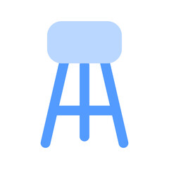 stool duotone icon