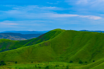 landscape with mountains and sky