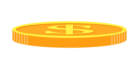 Vector illustration of US Dollar currency. Dollar money cash icon, cash register, money payment, dollar sign.