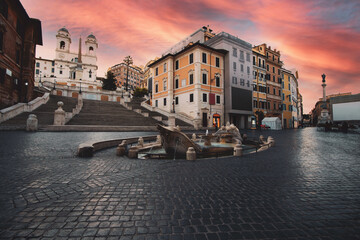Rome one of the oldest cities in the world with the most visited monuments. Ancient historic city...