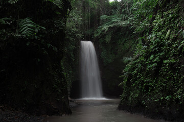 Fototapeta premium Tropical waterfall in Bali, Indonesia