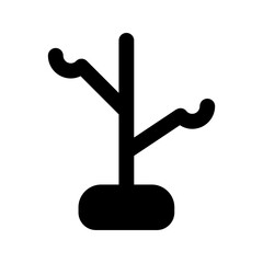 coat rack glyph icon