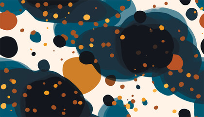 Minimalist trendy abstract polka dot pattern. Modern vector template for design. - obrazy, fototapety, plakaty