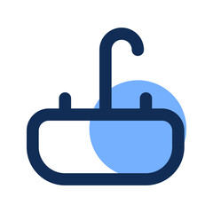 Obraz premium sink filled line icon