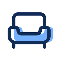 sofa filled line icon