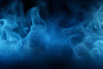Blue smoke pattern background