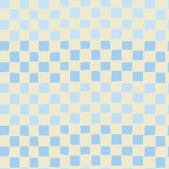 Seamless large checkered repeating pattern for wrapping paper, surface design and other design projects in futuristic aesthetics and retro futurism