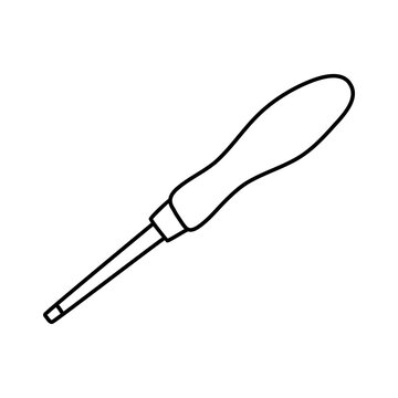 black and white chisel tool clip art preview