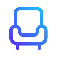 armchair gradient icon