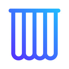 curtain gradient icon