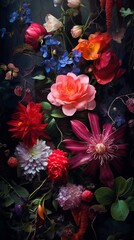 Colorful Forest Wildflowers