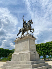 Statue à cheval de Louis XIV à Montpellier