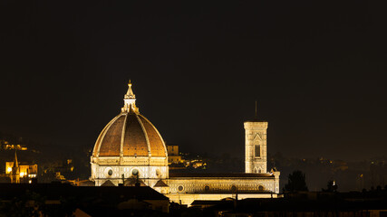 View of Florence Cathedral at night
