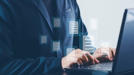 Concepts of document management systems and online document databases. Automatic processing to...