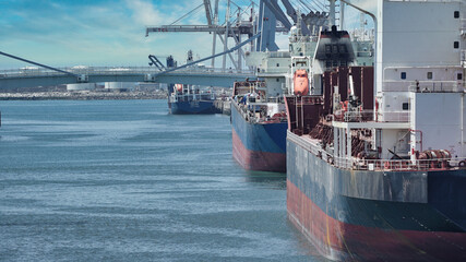 Leixões bay port  ship logistic