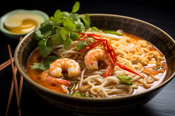 Curry laksa noodle soup