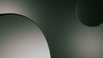 Abstract 3d rendering pf a modern metal cylinder geometric background. Minimalistic metal steel design.