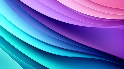 Fototapeta premium Mint Lilac wave stripes. Colorful background. Generative Ai