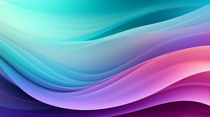 Obraz premium Mint Lilac wave stripes. Colorful background. Generative Ai