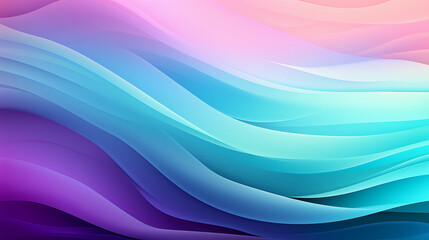 Mint Lilac wave stripes. Colorful background. Generative Ai