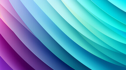 Obraz premium Mint Lilac wave stripes. Colorful background. Generative Ai